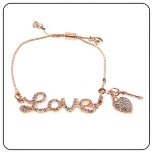 “Love” adjustable rose gold bracelet